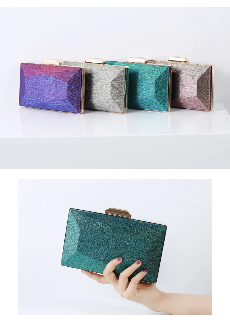 YNSSK Sequin Clutch Bag with Strap Available Colors