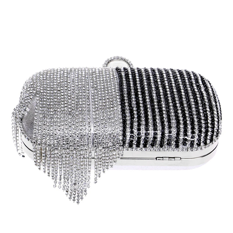 YNSSK Party Wear Hand Purse Bottom Lay Flat View