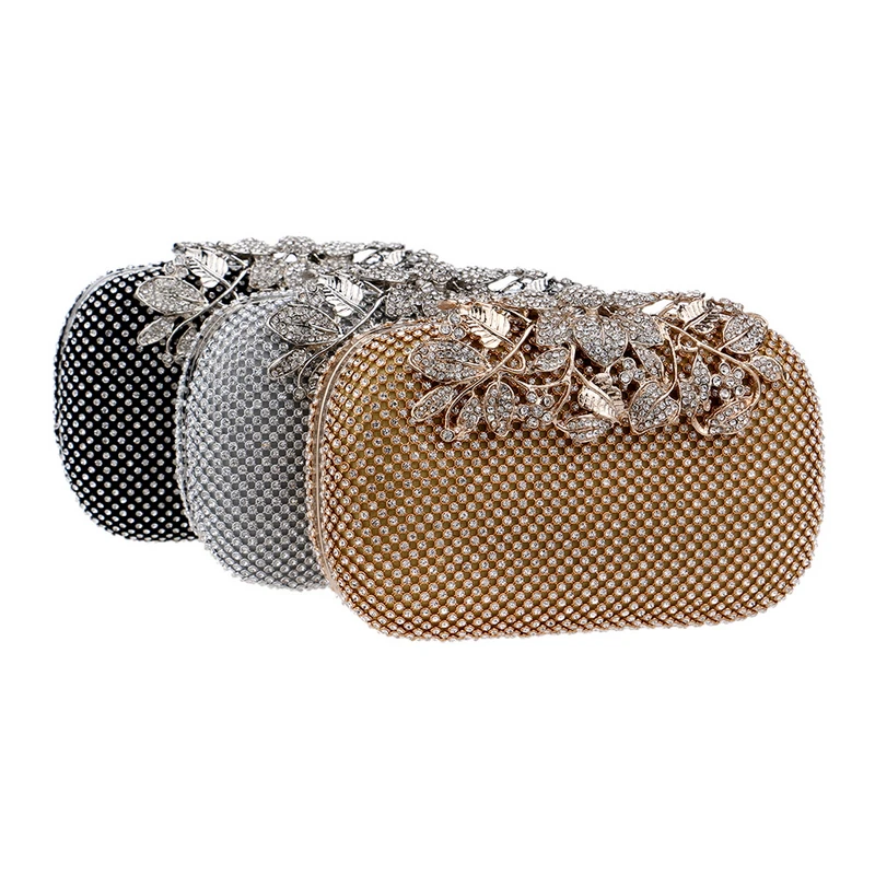 YNSSK Hard Case Metallic Clutch Purse Available