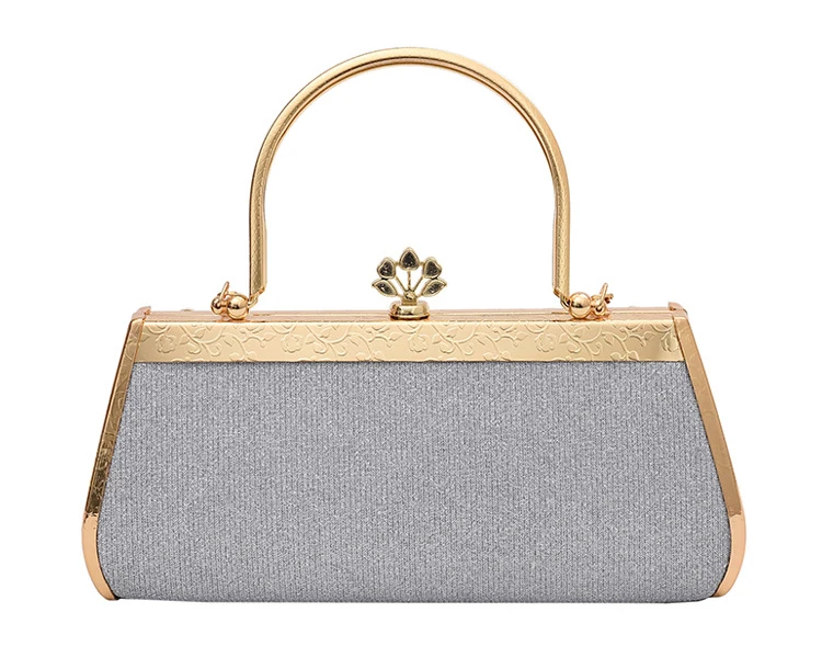 YNSSK Pink Vintage Wedding Clutch Bags Back View