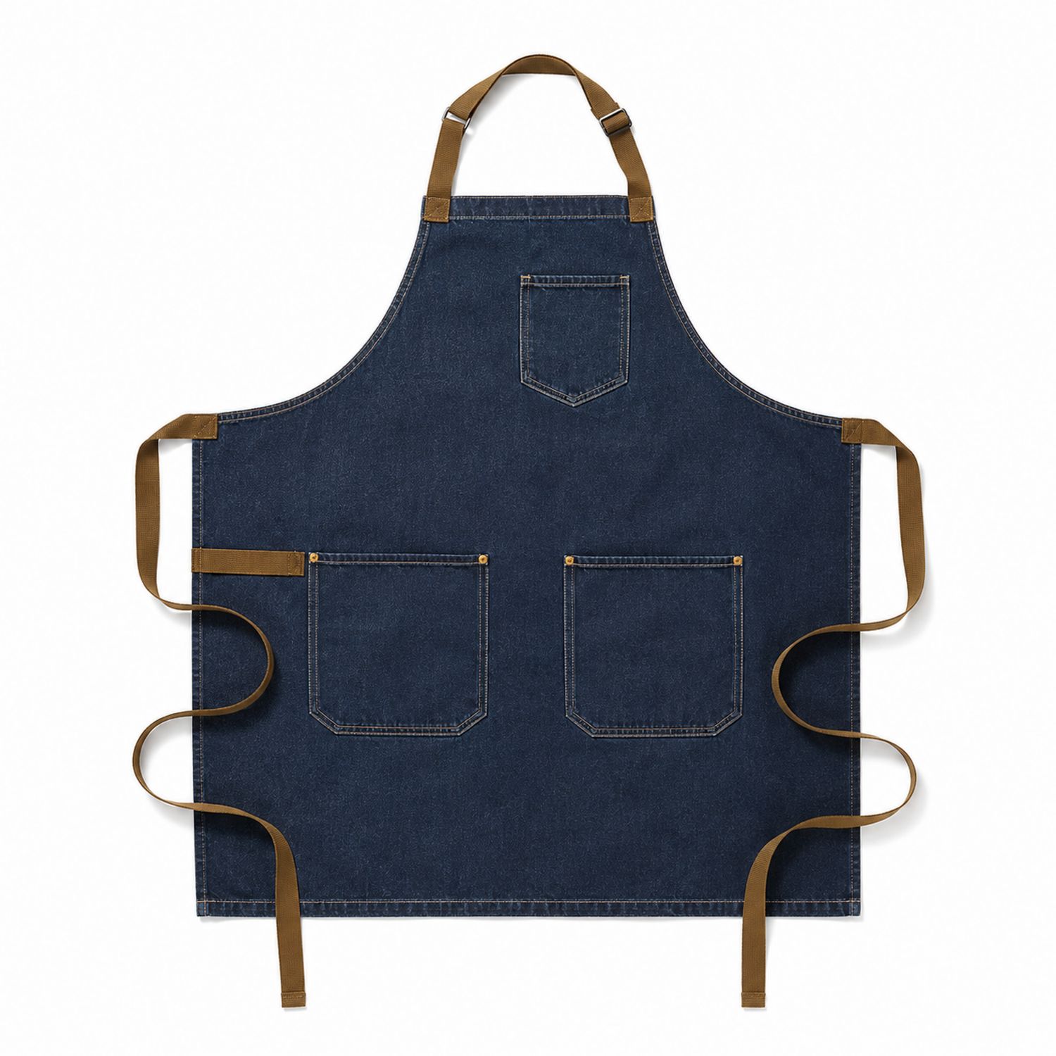 Verstellbare Denim Schürze Blau mit Taschen