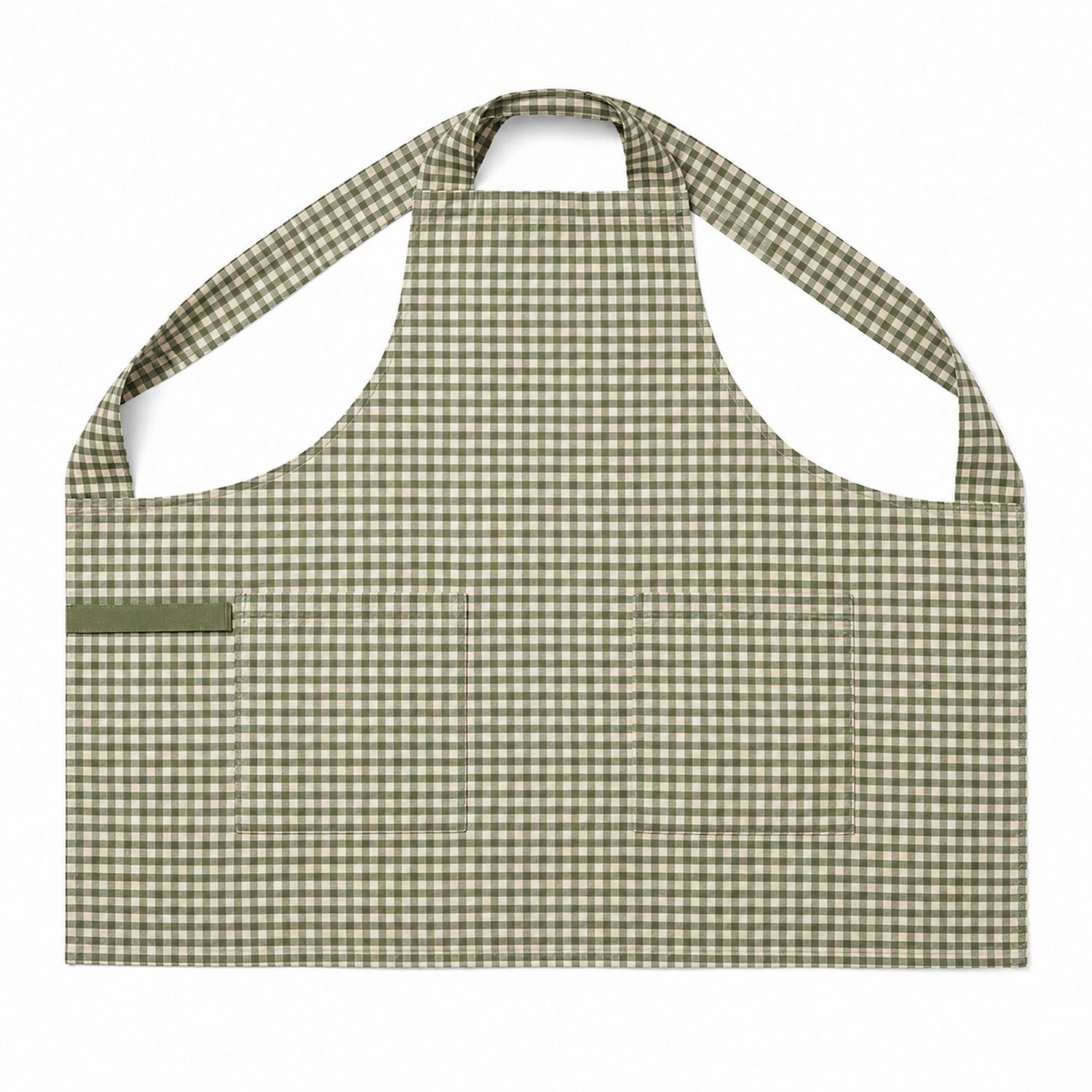 Küchenschürze Kariert Grün/Weiß Einheitsgröße