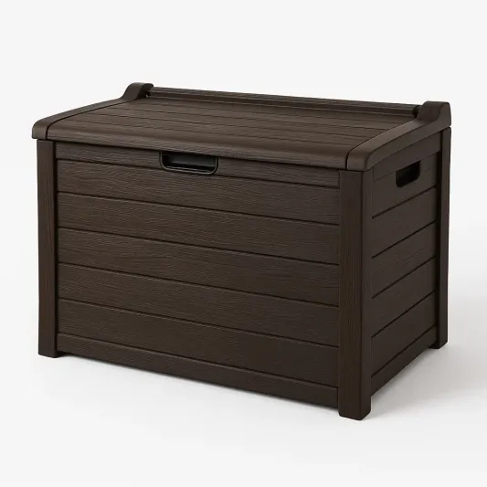 Garten Aufbewahrungsbox Polypropylen Braun 117x56x45cm-vornaveli