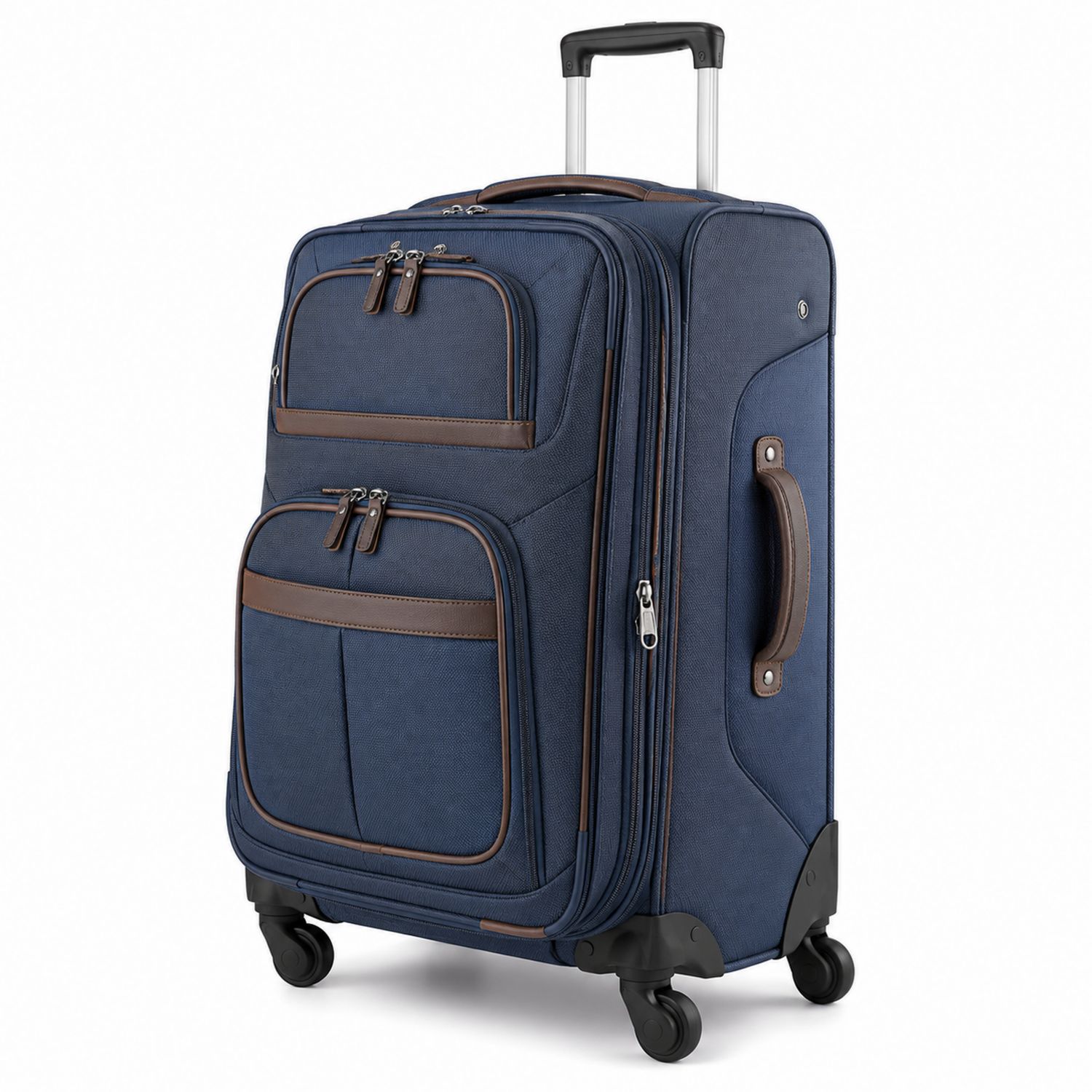 Weichschalenkoffer Blau mit Teleskopgriff 78cm
