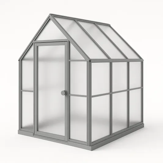 Aluminium-Gewächshaus mit Polycarbonat 200x150x250 cm-meubarvix