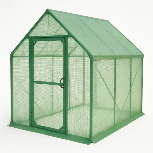 Gewächshaus Stahlrahmen mit PE-Gewebe 200cm x 150cm x 175cm-meubarvix