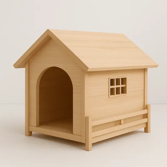 Holz Haustierhaus mit Fenster 45x30x35cm-meubarvix