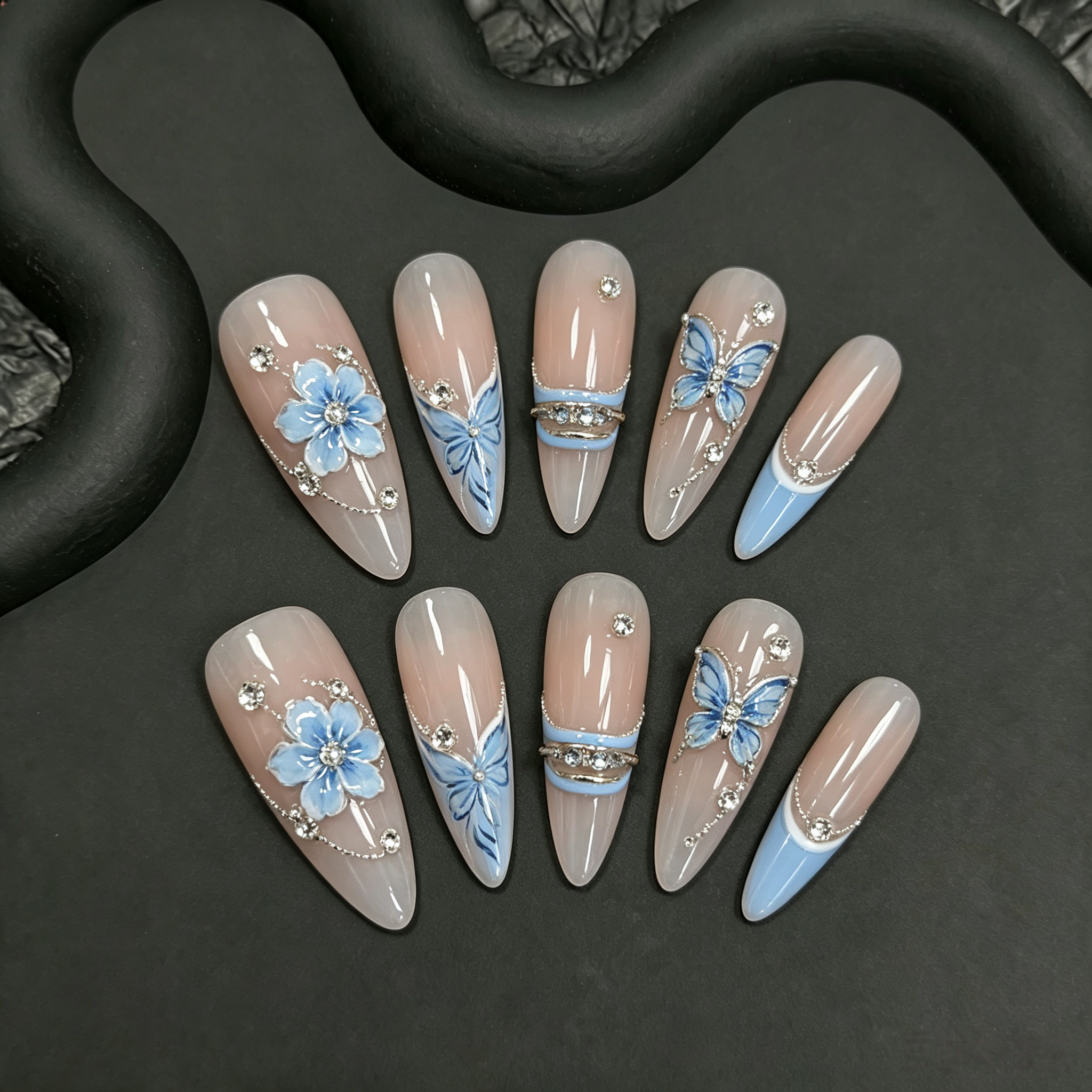 Chaîne Strass Romantique Printemps