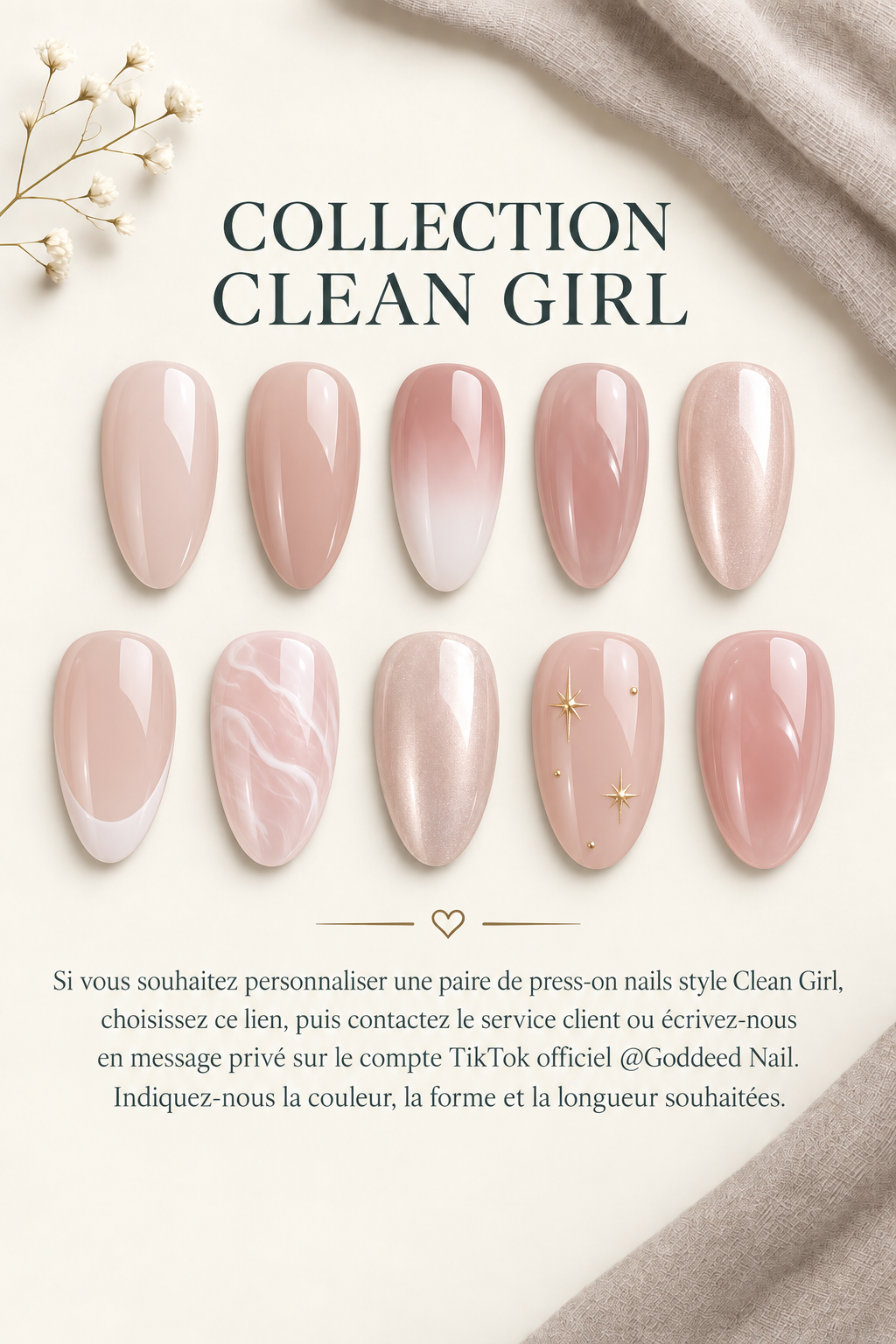 Modèle Clean Girl personnalisable