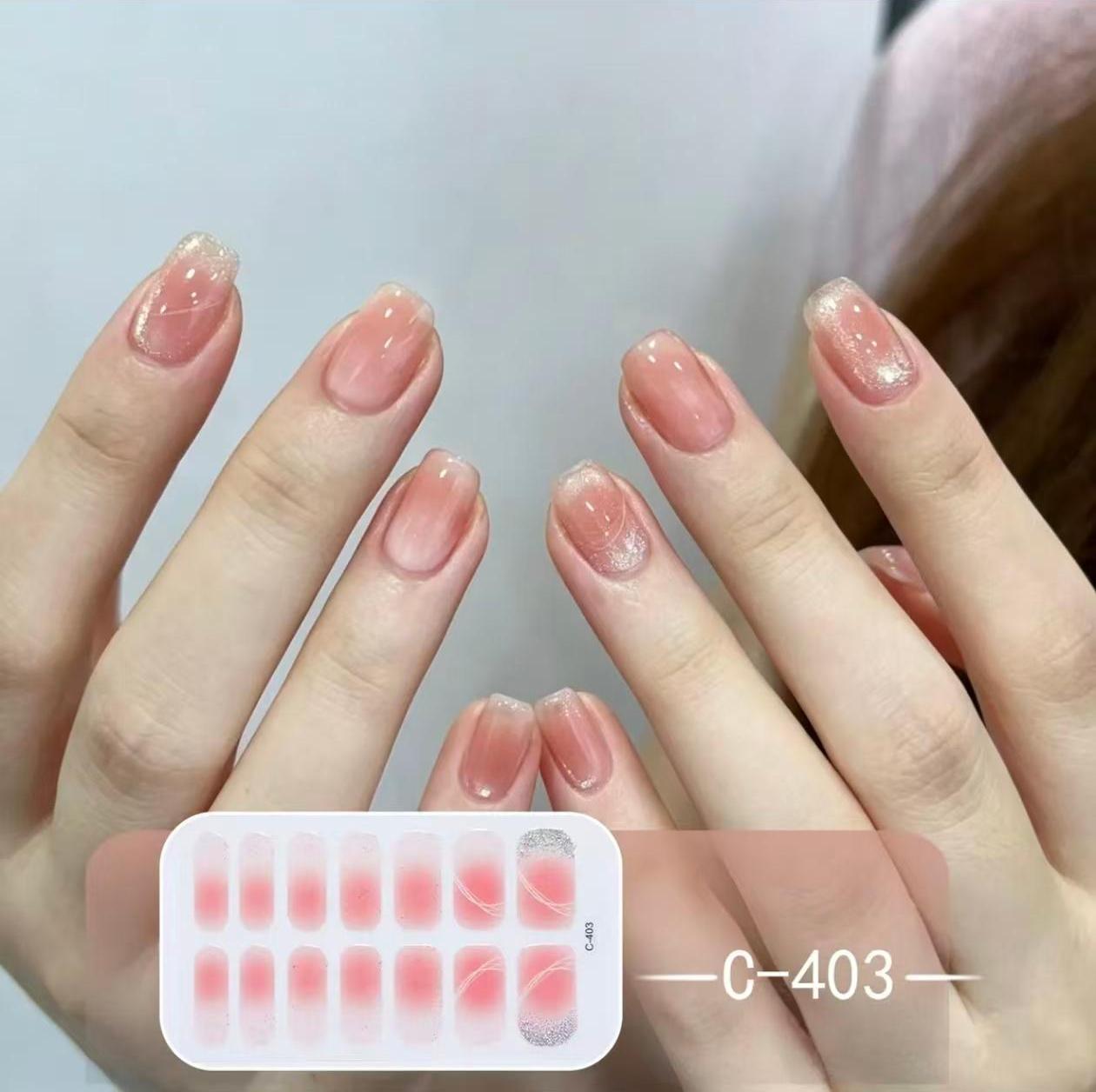 Dégradé Pêche Rosé Pailleté Coin Ligne Courbe Transparent