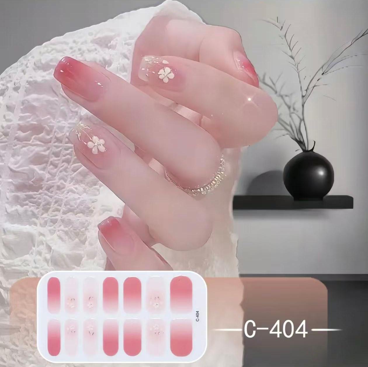 Dégradé Pêche Rosé Petite Fleur Blanche Cinq Pétales Transparent