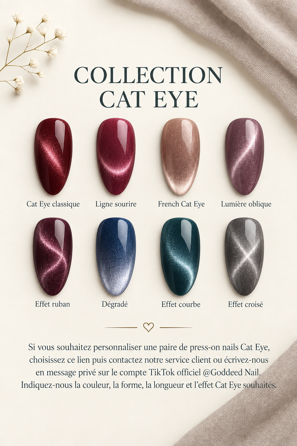 Modèle Cat Eye personnalisable