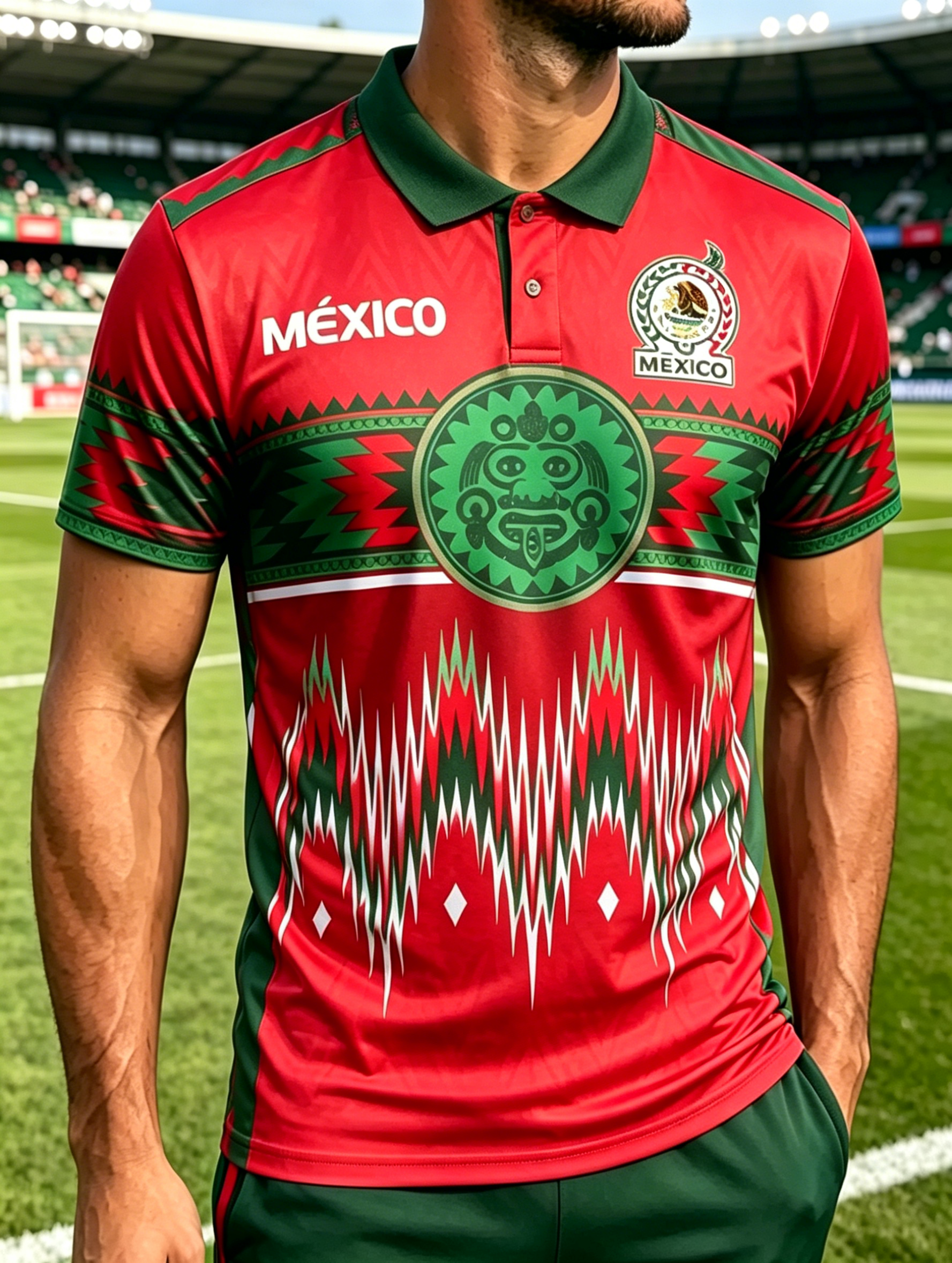 Traditional Mexican Culture Quick Dry National Team Sports Polo
