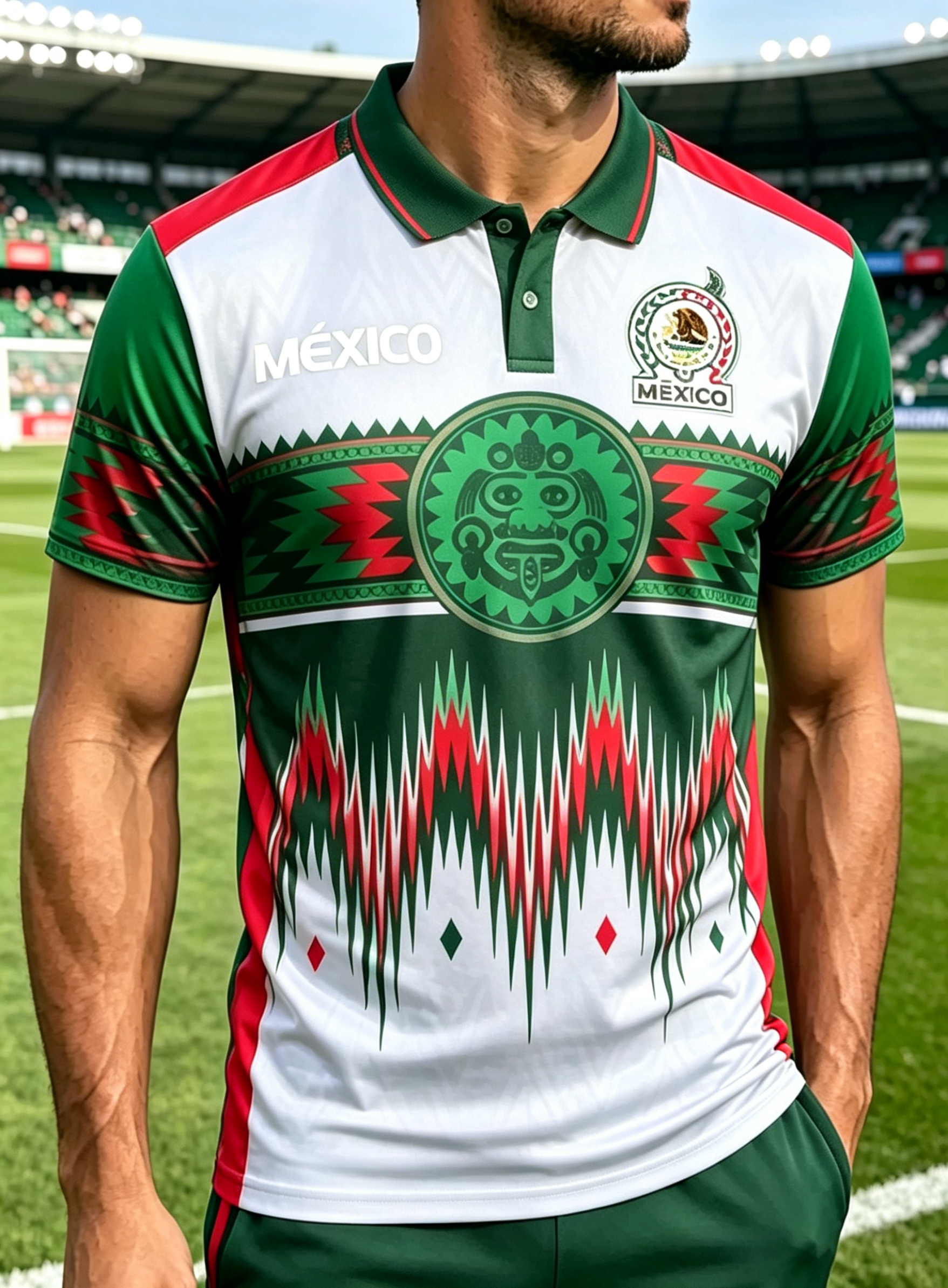 Traditional Mexican Culture Quick Dry National Team Sports Polo