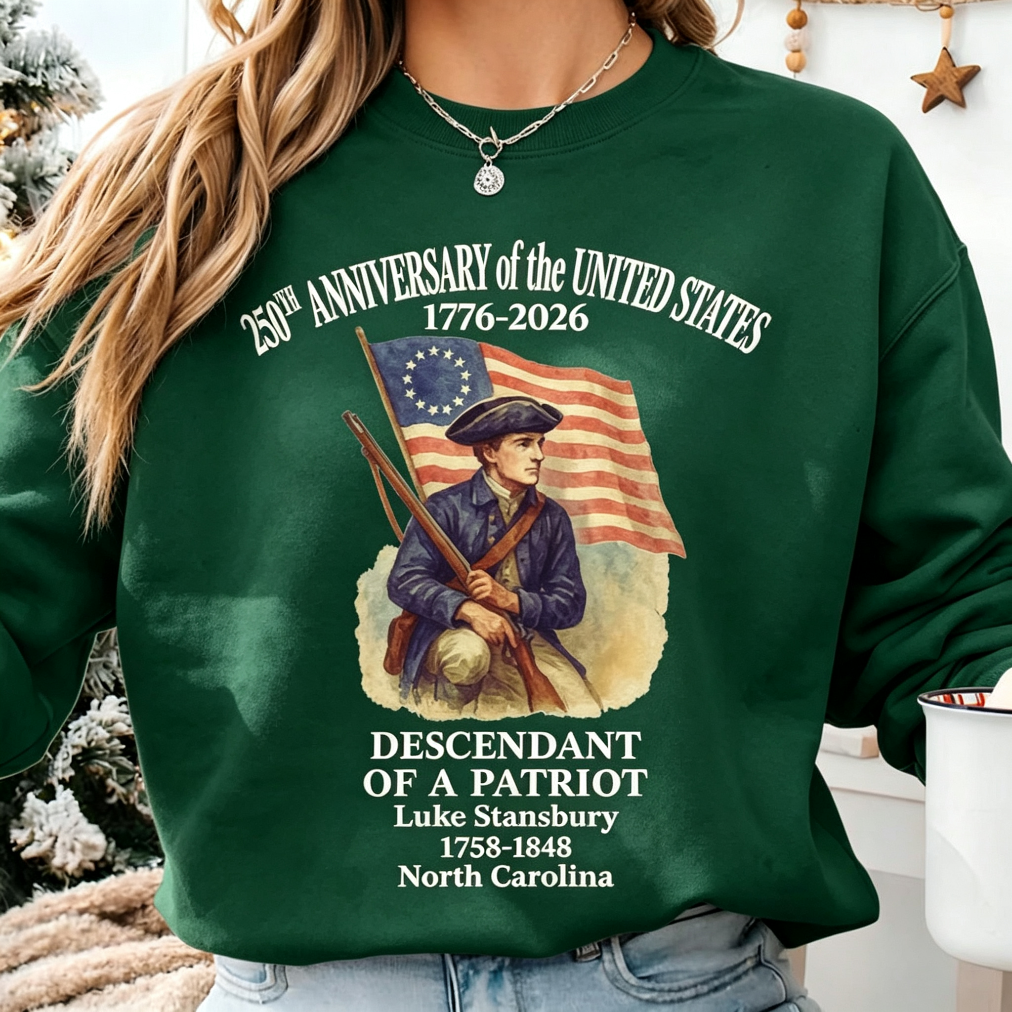 [Copy]Vintage Distressed American Flag Ruffle Neck Raglan Sweatshirt