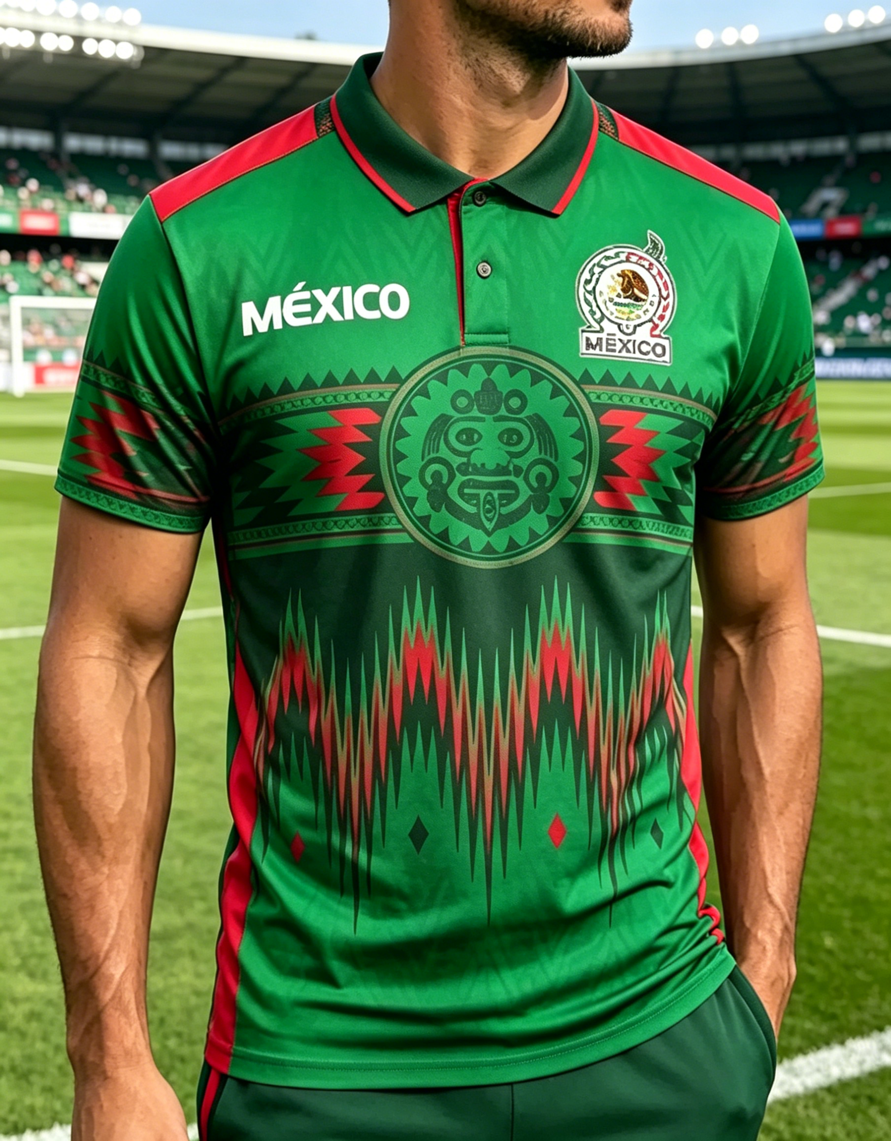 Traditional Mexican Culture Quick Dry National Team Sports Polo