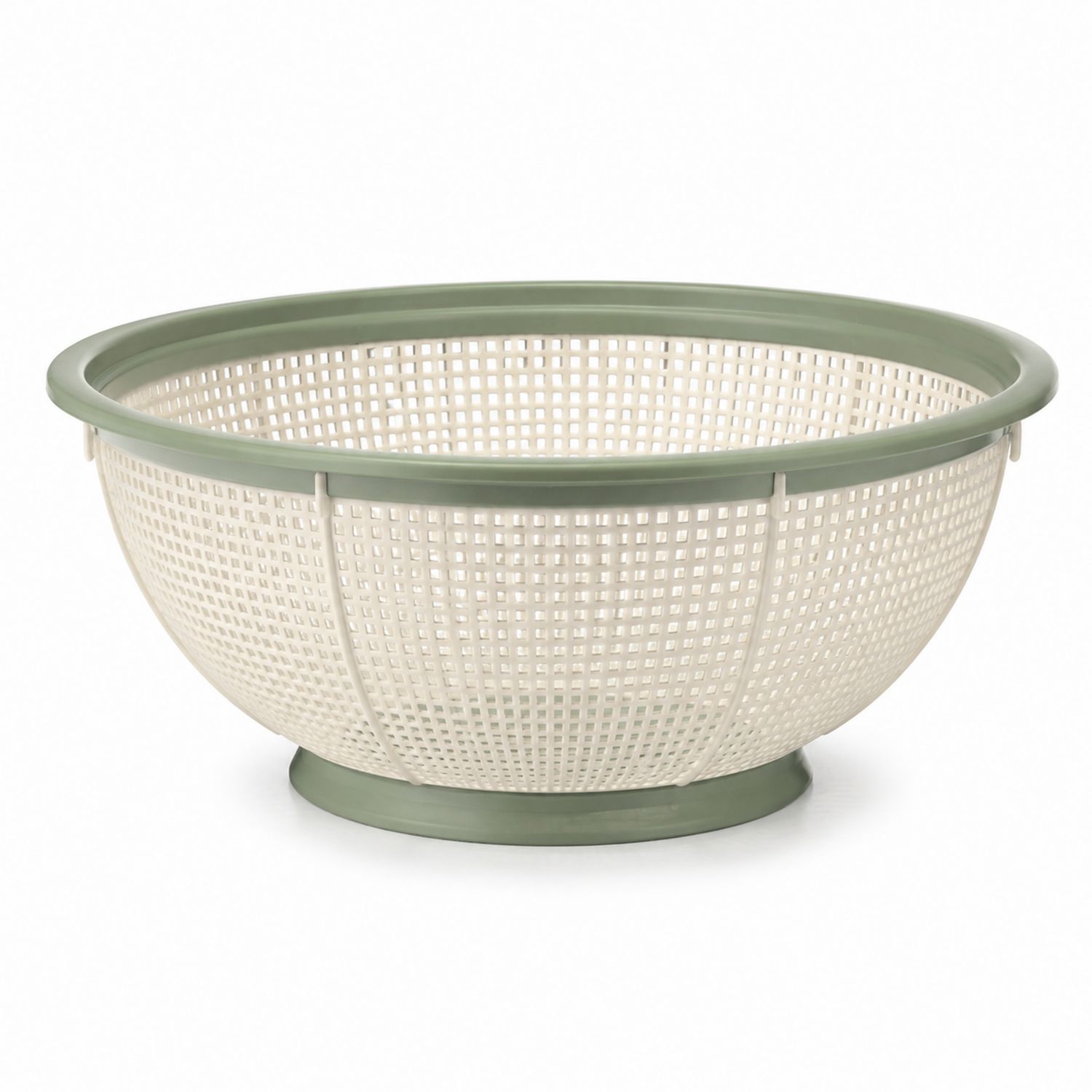 Rundes Küchensieb 30 cm Grün Weiß