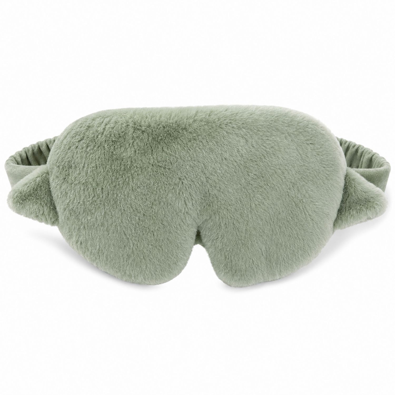 Weiche Grüne Schlafmaske aus Plüsch für Erwachsene