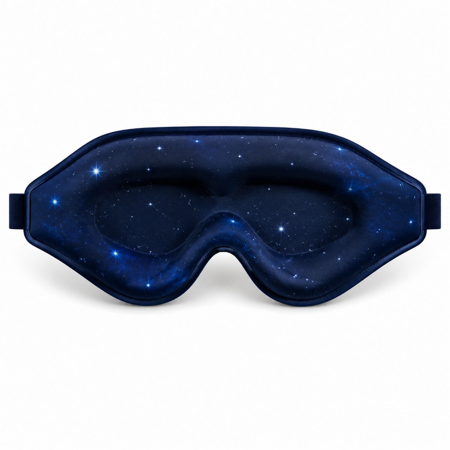 3D Schlafmaske Dunkelblau mit Sternenmuster