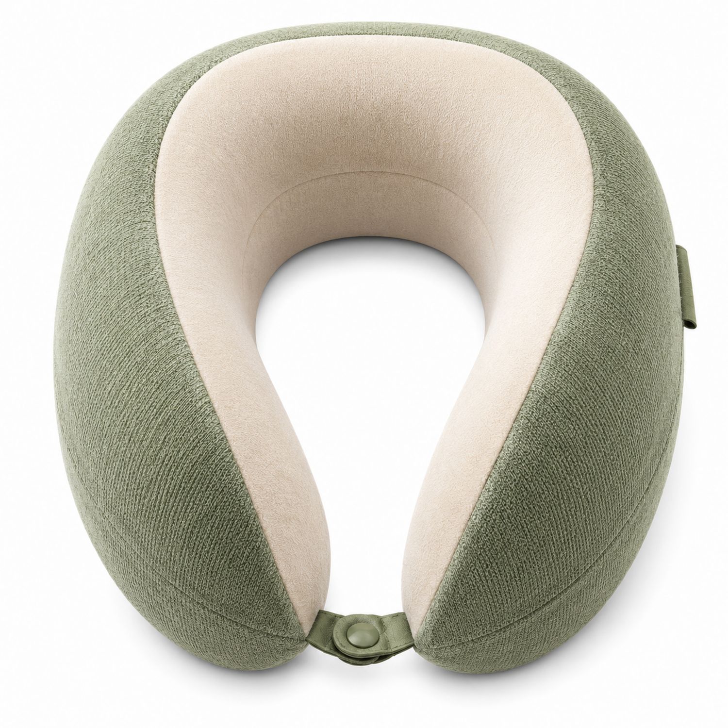 Ergonomisches Reisekissen Nackenkissen Grün Beige