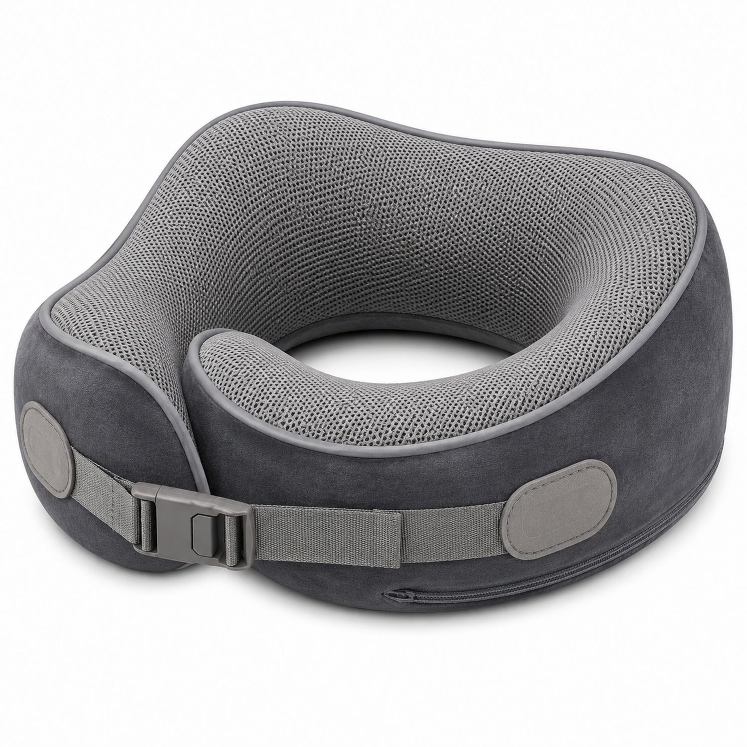 Ergonomisches Reisekissen für Nackenunterstützung - Grau
