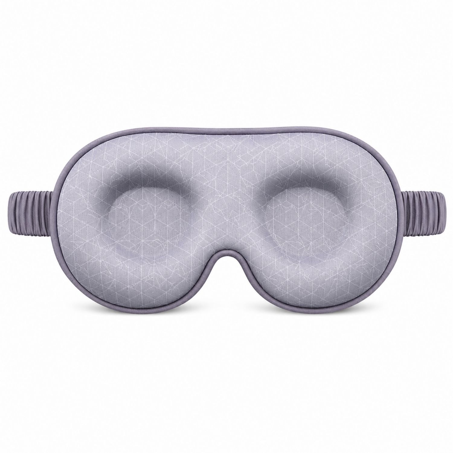 Ergonomische Schlafmaske mit Verstellbarem Band in Grau