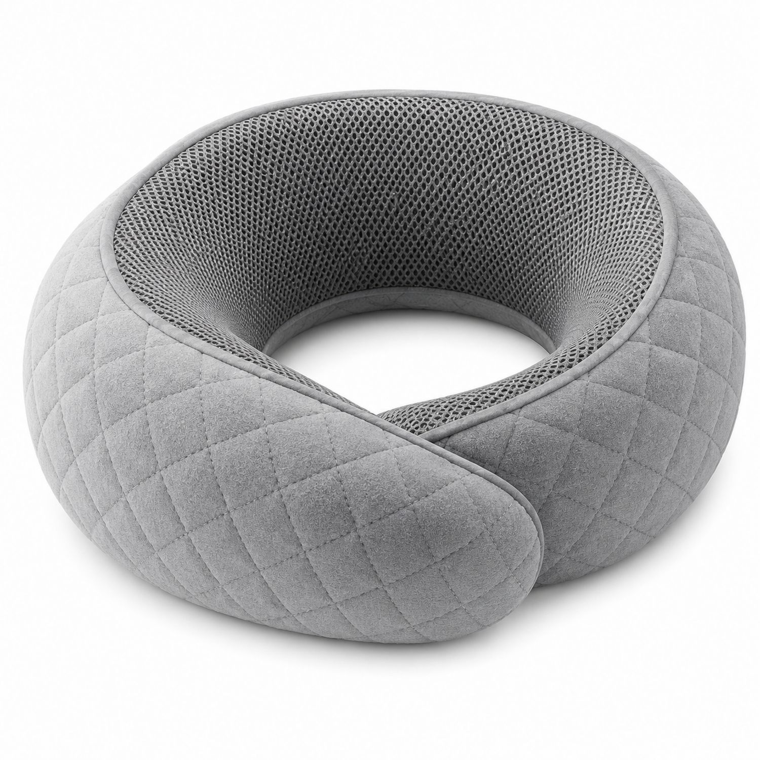 Ergonomisches Nackenkissen Reisekissen Dunkelgrau