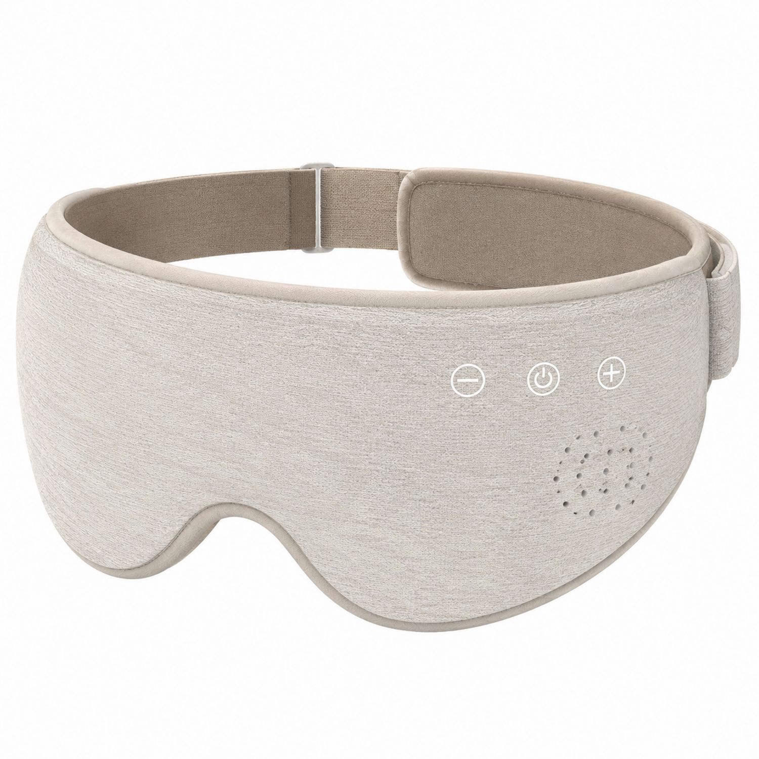 Beige Bluetooth-Schlafmaske mit Lautsprecher