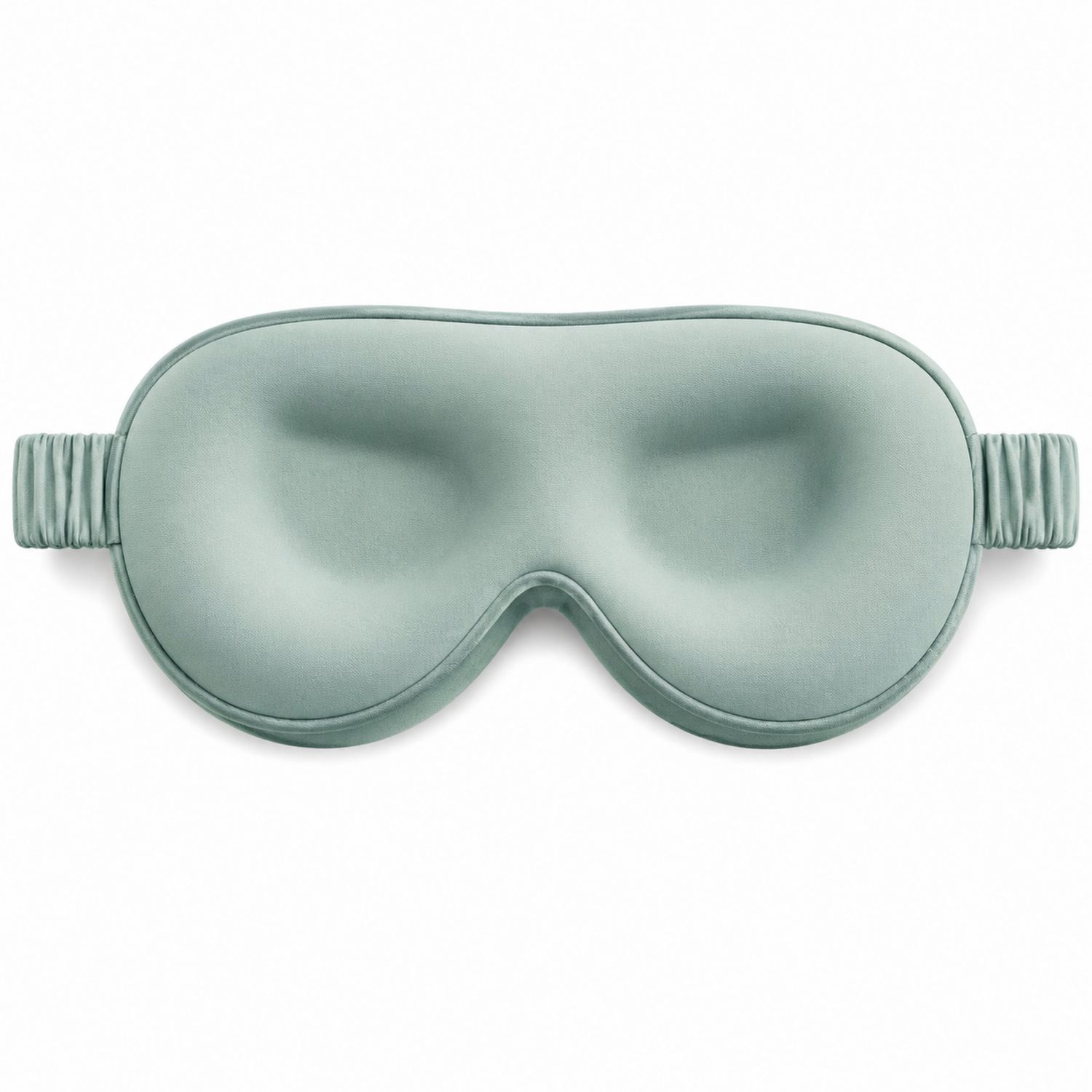 Ergonomische Schlafmaske mit Memory-Foam in Salbeigrün