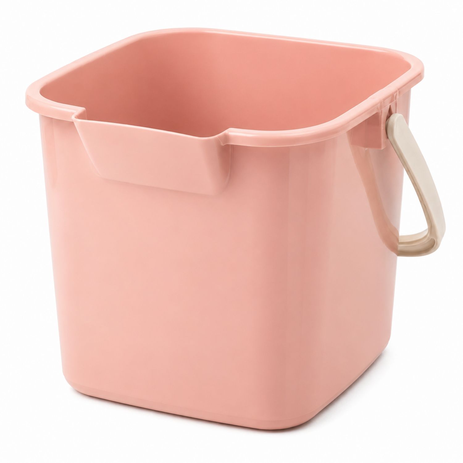 Rosa Eimer 12L mit Komfortgriff