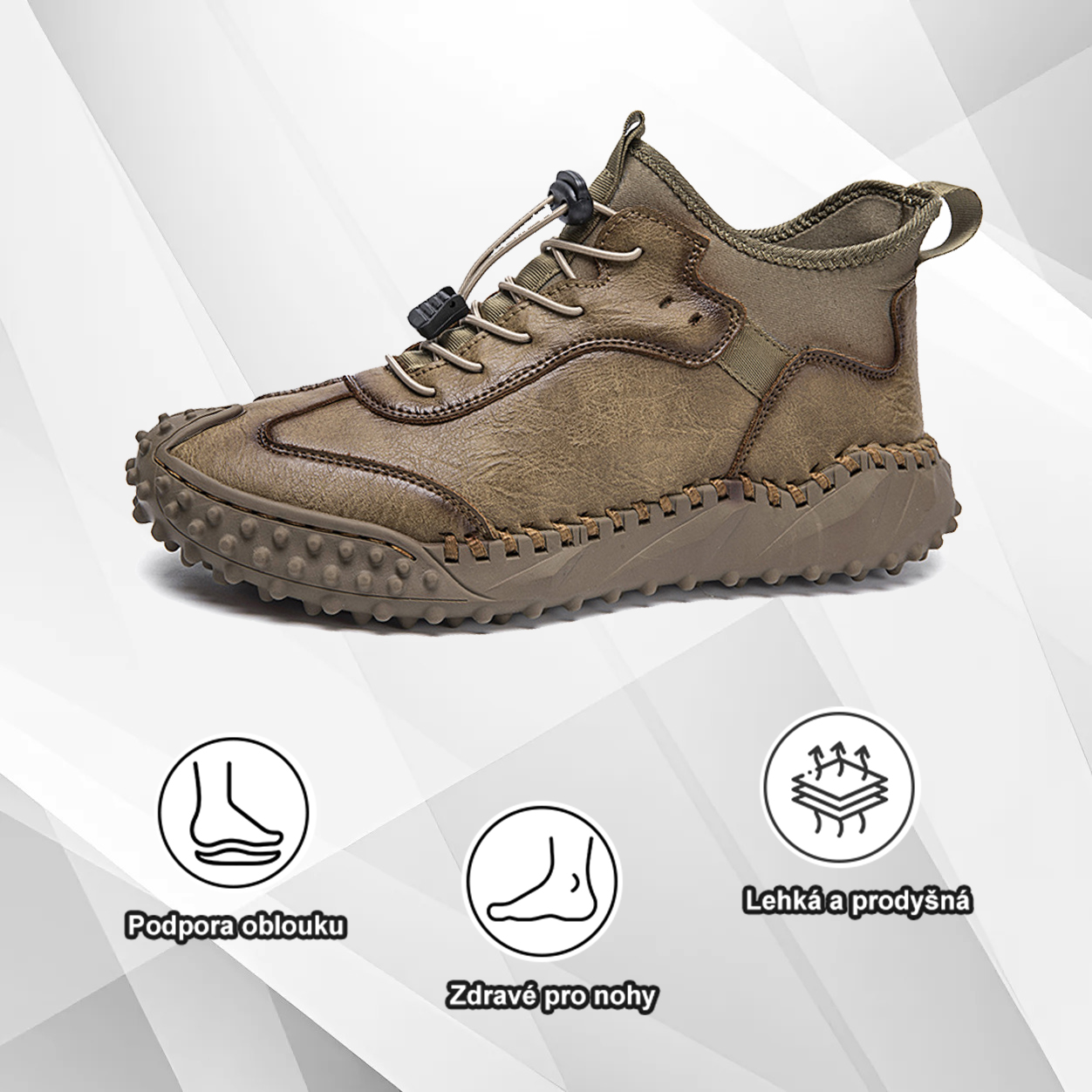 (🔥Dnes sleva 50 % – vezměte si to!) Prémiová stylová ortopedická obuv 👞 – Ergonomický design pro úlevu od bolesti