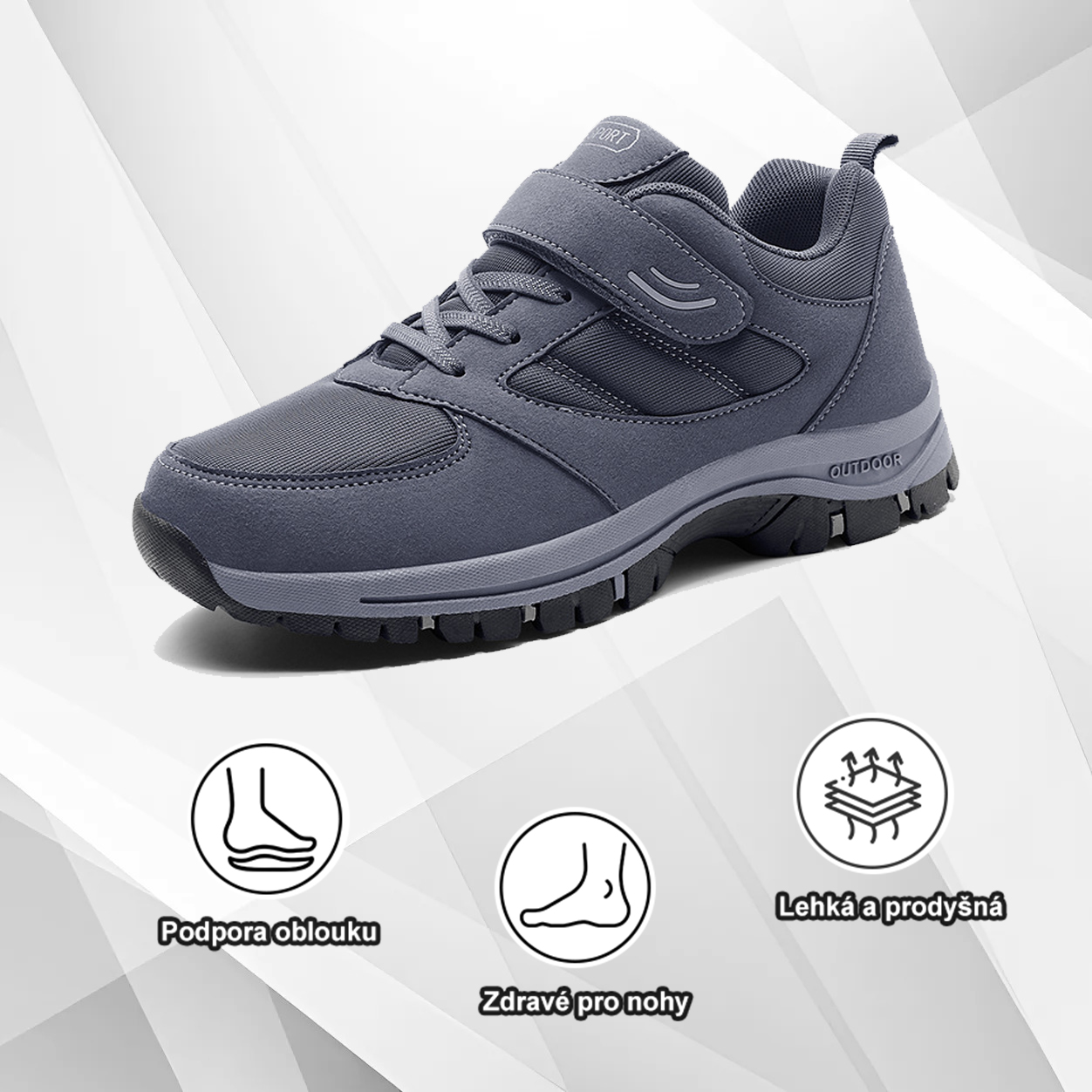 捷克(🔥Dnes sleva 50 % – vezměte si to!) Prémiová stylová ortopedická obuv 👞 – Ergonomický design pro úlevu od bolesti