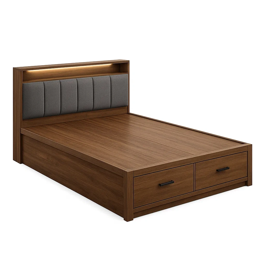 Bett mit Bettkasten - HOMARVONI