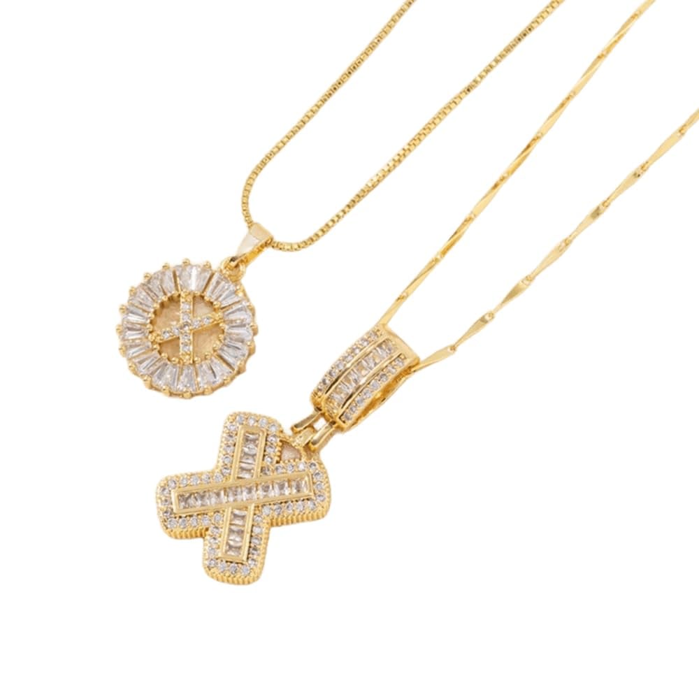 [LAST DAY 49% OFF]2 Pack - Initial Letter Pendant Necklaces