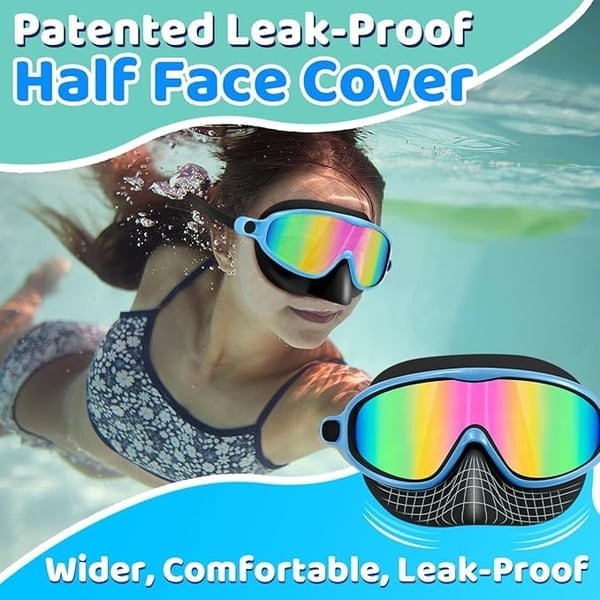 🏊‍♀️Last Day Buy 1 Get 1 Free🏊‍♀️-HD children's large frame waterproof and anti-fog swimming goggles🏊‍♀️