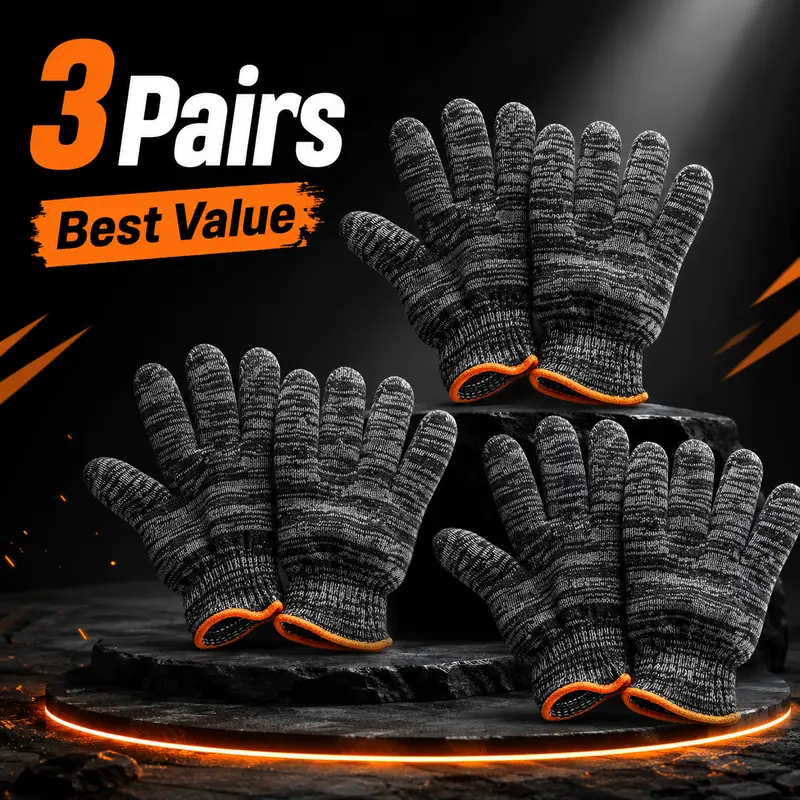 Gardening Gloves for Men & Women, Multi-Purpose Work Gloves with Tough Grip, Stretch Knit Breathable Yard Gloves for Gardening, DIY, Home & Workshop Tasks