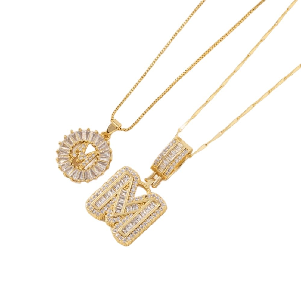 [LAST DAY 49% OFF]2 Pack - Initial Letter Pendant Necklaces