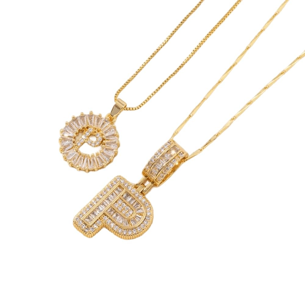 [LAST DAY 49% OFF]2 Pack - Initial Letter Pendant Necklaces