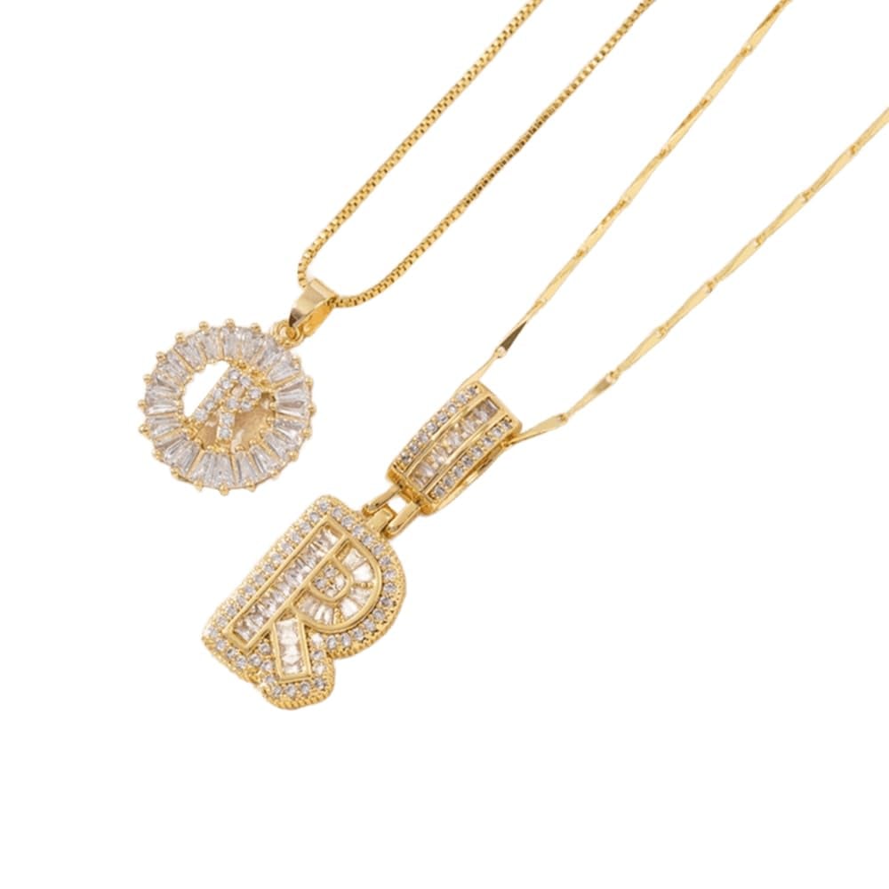[LAST DAY 49% OFF]2 Pack - Initial Letter Pendant Necklaces