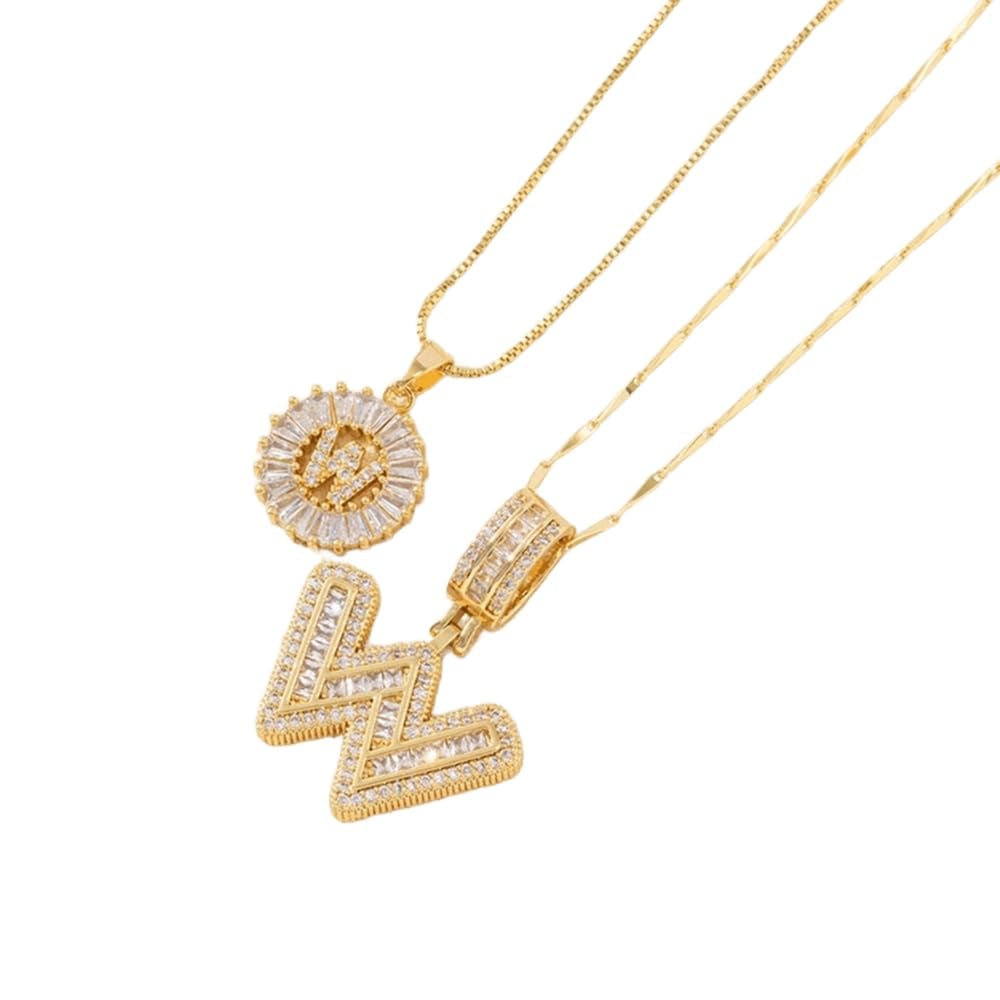 [LAST DAY 49% OFF]2 Pack - Initial Letter Pendant Necklaces