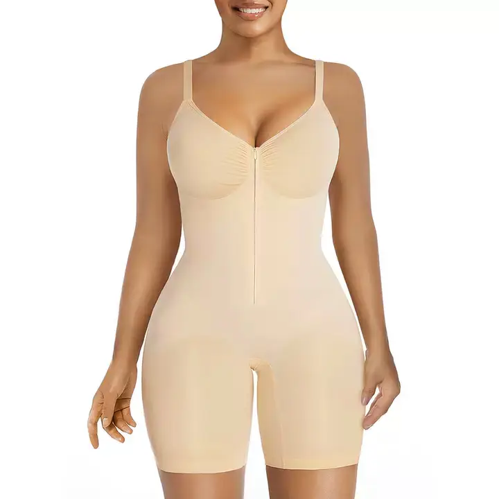 💕 Feel Confident in Every Outfit ✨ Ultra-Comfort Zip-Up Tummy Control Bodysuit