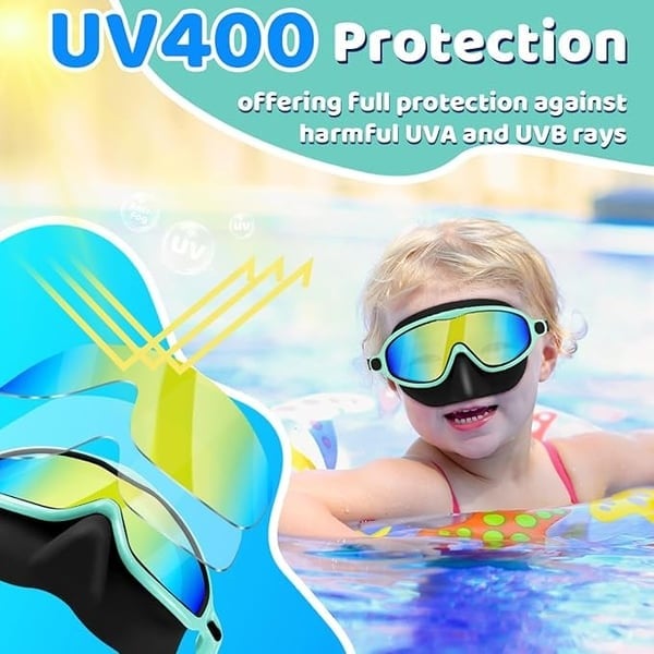🏊‍♀️Last Day Buy 1 Get 1 Free🏊‍♀️-HD children's large frame waterproof and anti-fog swimming goggles🏊‍♀️