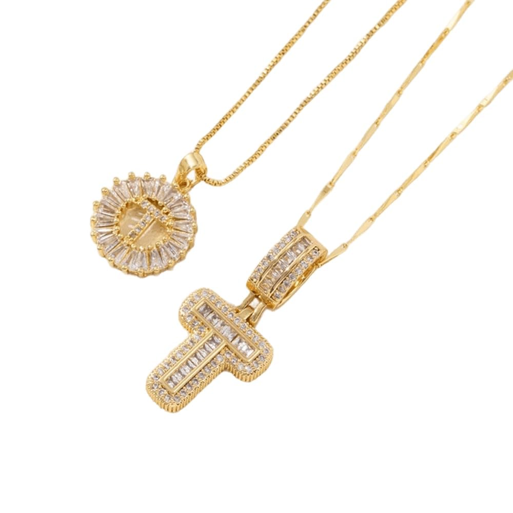 [LAST DAY 49% OFF]2 Pack - Initial Letter Pendant Necklaces