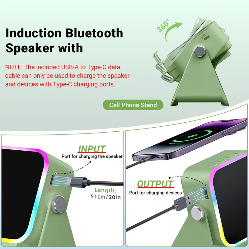 A phone stand, speaker, and charger all in one—and the sound is shockingly loud. 