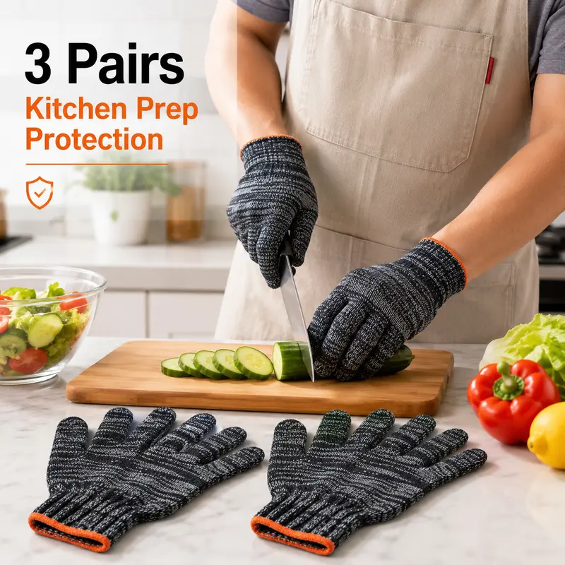 Gardening Gloves for Men & Women, Multi-Purpose Work Gloves with Tough Grip, Stretch Knit Breathable Yard Gloves for Gardening, DIY, Home & Workshop Tasks