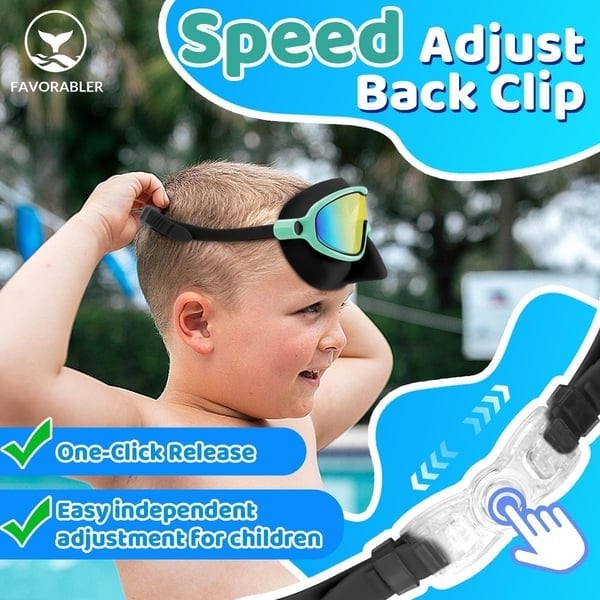 🏊‍♀️Last Day Buy 1 Get 1 Free🏊‍♀️-HD children's large frame waterproof and anti-fog swimming goggles🏊‍♀️