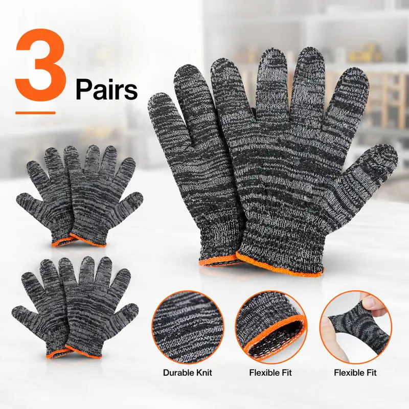 Gardening Gloves for Men & Women, Multi-Purpose Work Gloves with Tough Grip, Stretch Knit Breathable Yard Gloves for Gardening, DIY, Home & Workshop Tasks