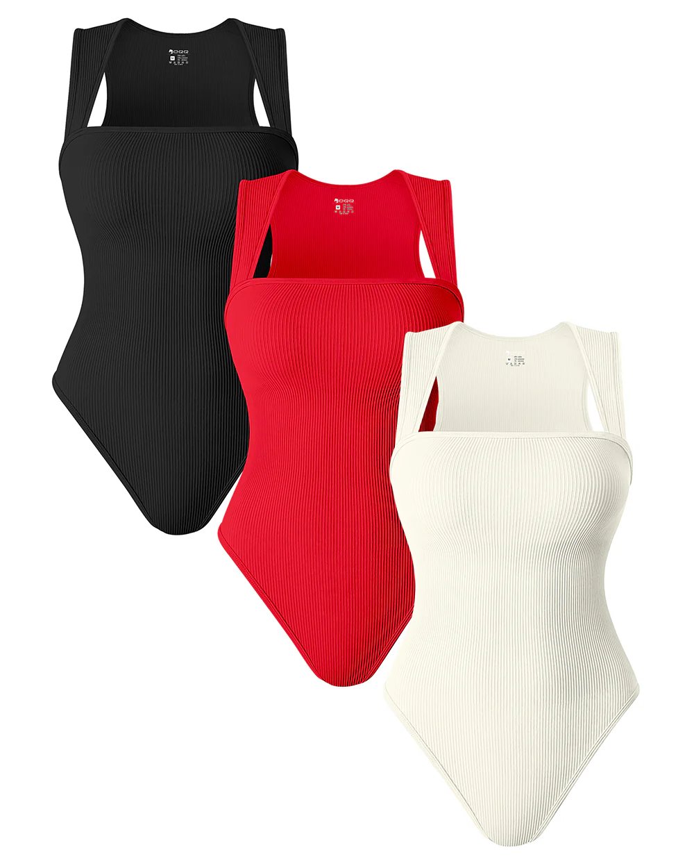 ✨LAST DAY 49%✨[3 Pieces] Square Neck Sleeveless Bodysuits