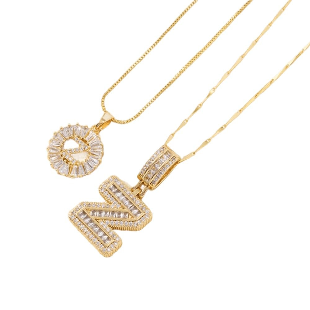[LAST DAY 49% OFF]2 Pack - Initial Letter Pendant Necklaces