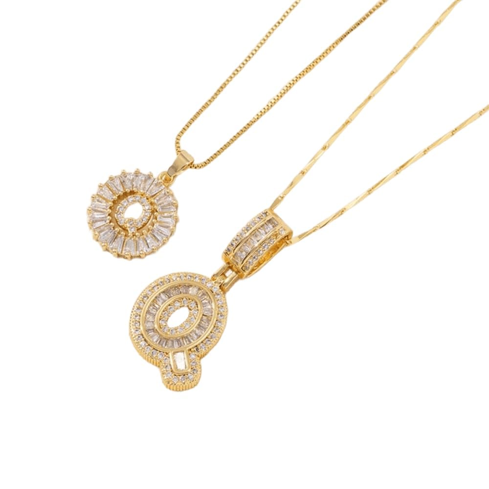 [LAST DAY 49% OFF]2 Pack - Initial Letter Pendant Necklaces